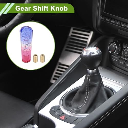 Diamond Tricolor Crystal Shift Knob Gear Shifter Knob Acrylic Stick Shifter