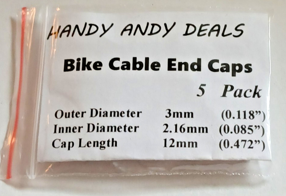 Bike Cable End Caps, 5 Pack, Brake and Gear Line End-Cab, Tired of Metal Slivers