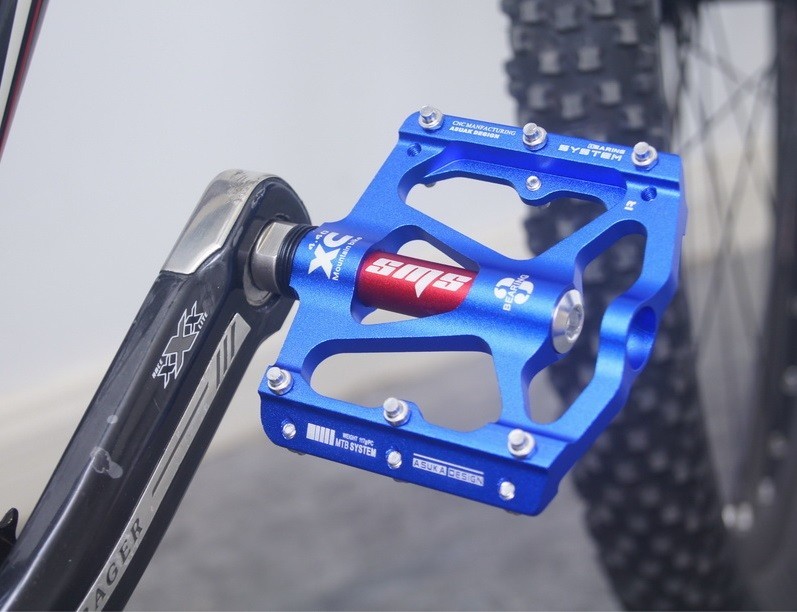 MTB Bicycle Flat Pedals Mountain Bike Non-slip Pedal Aluminum Sealed 3 Bearing