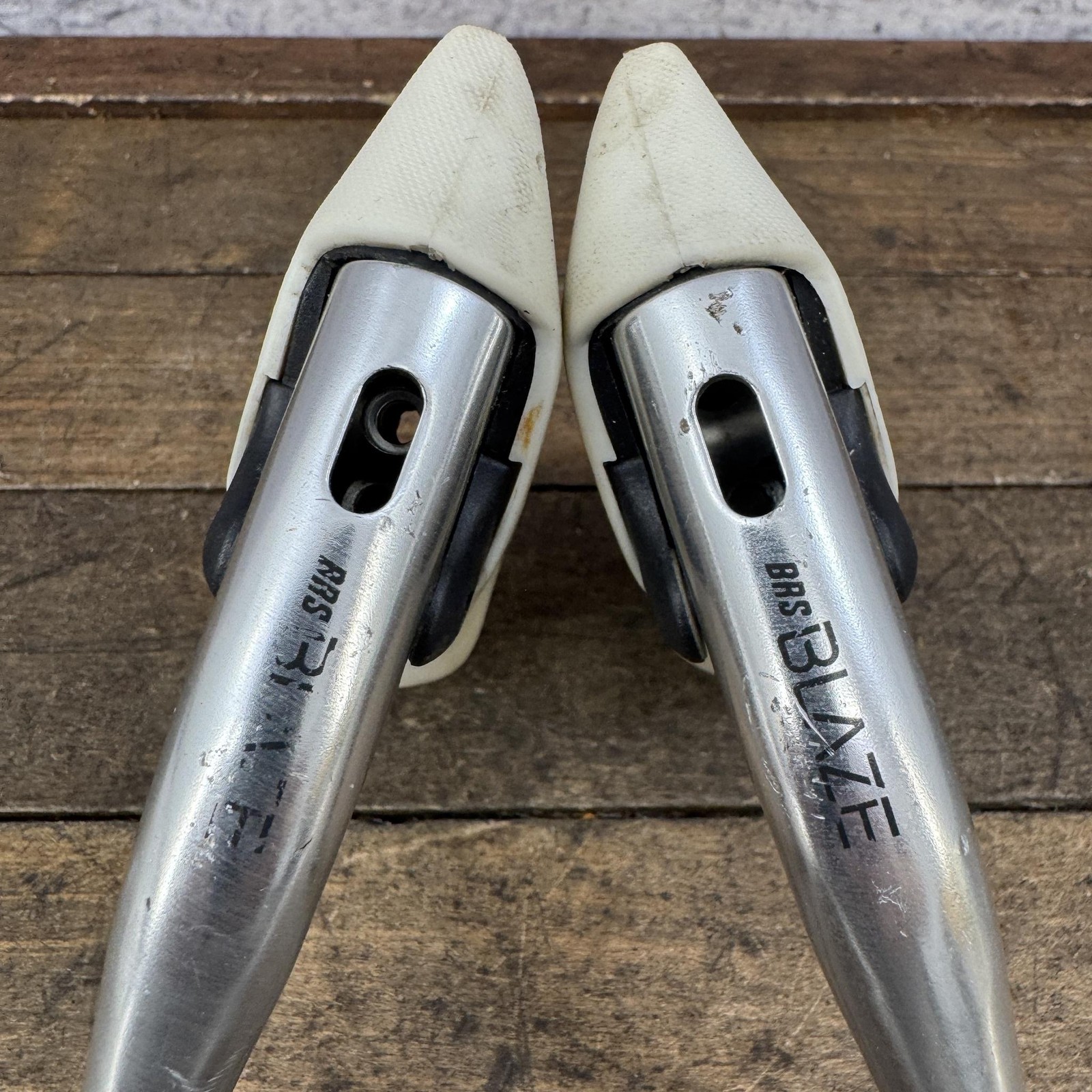 Vintage Dia-Compe BRS Blaze Aero Brake Levers Pair White Hoods 23.8mm Road