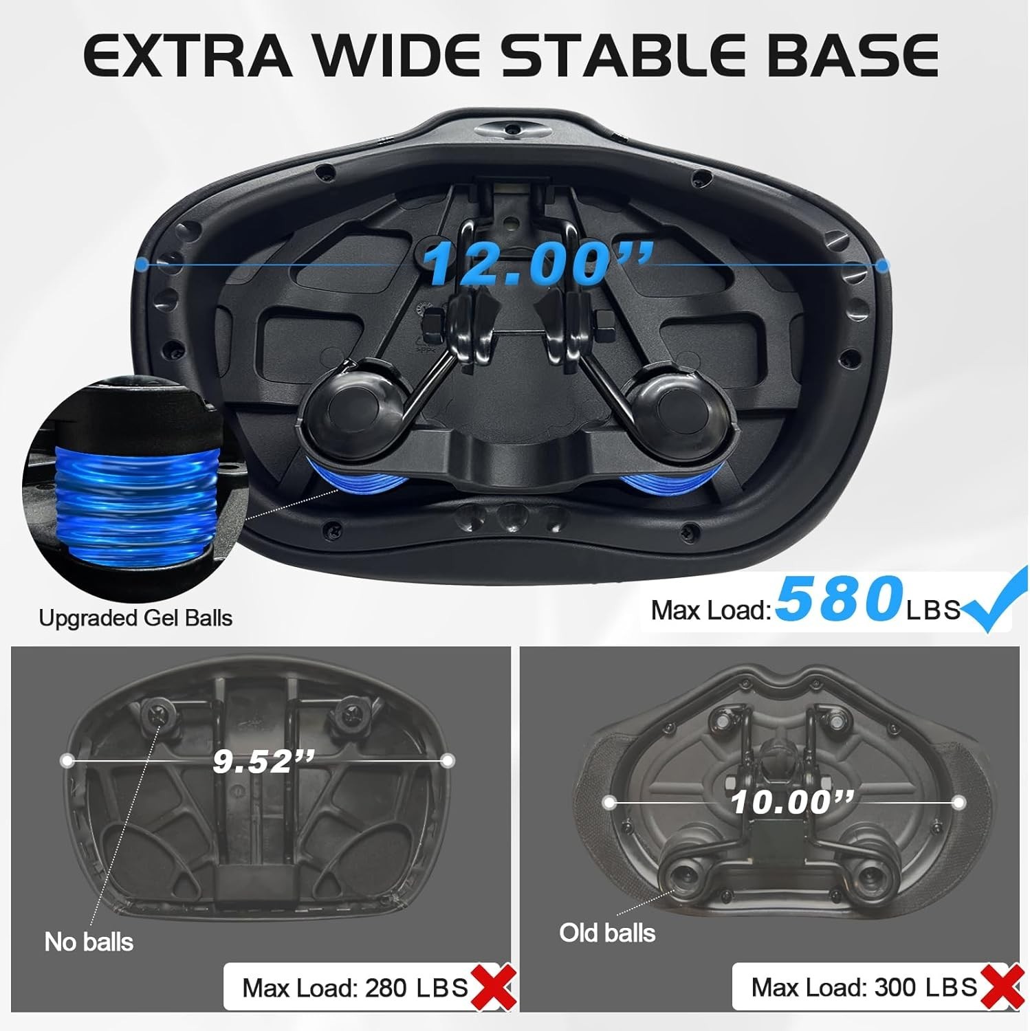 Noseless Bike Seat Cushion for Men & Women – Extra Padding & Comfort Wide Bic…