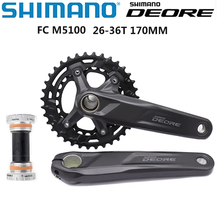 Bicycle Crankset M5100 1*11-Speed Crank Arm 175MM 170MM 32T 34T Chainring