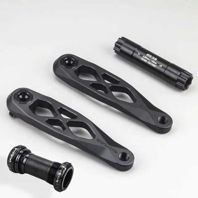 Ultralight AM MTB Bicycle Crankset 165/170/175mm Cranks Arms 3-nail Chainrings