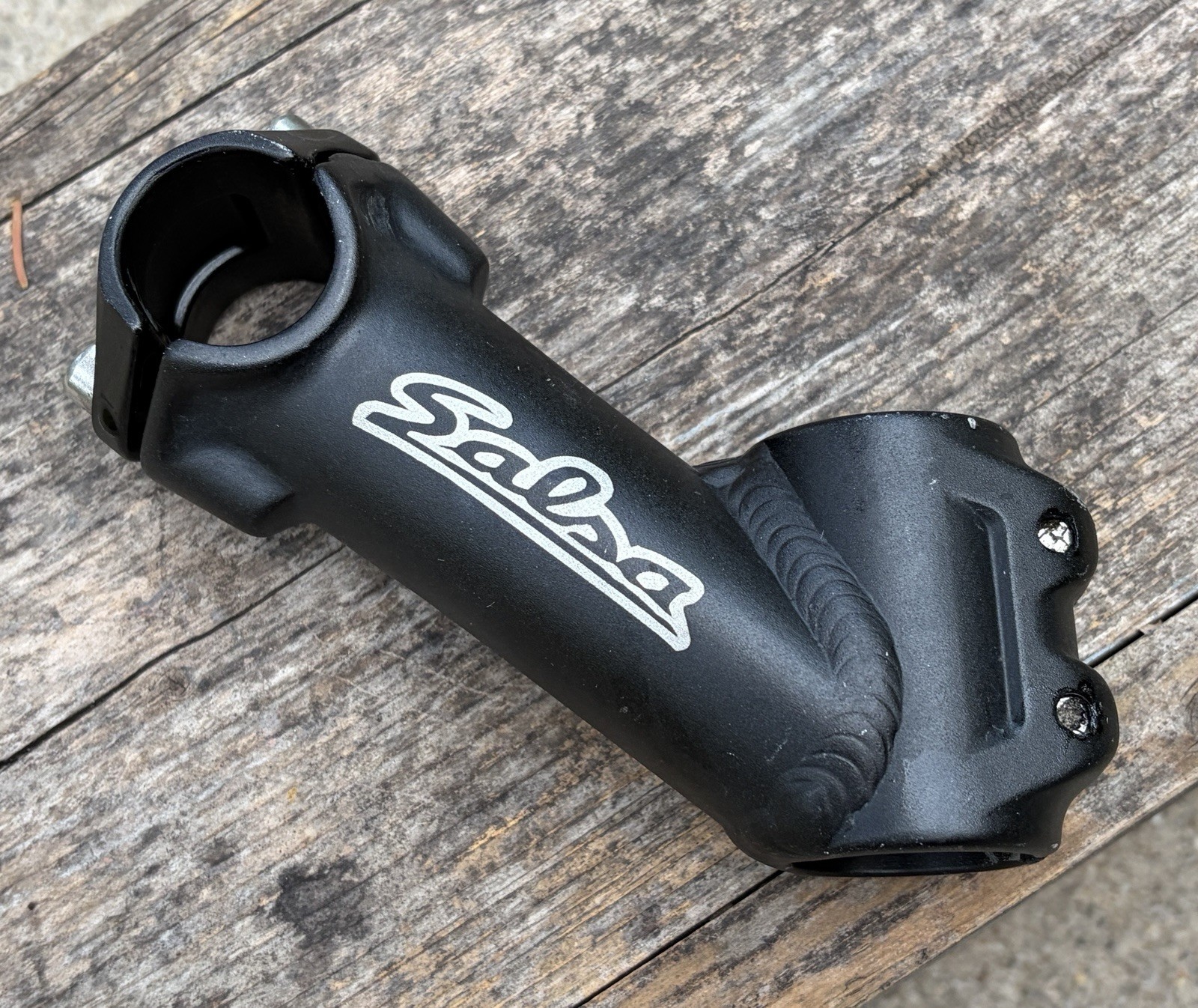 Salsa Threadless Stem 1 1/8″ Steerer 25.4 Riser 80mm Black Vintage Mountain Bike