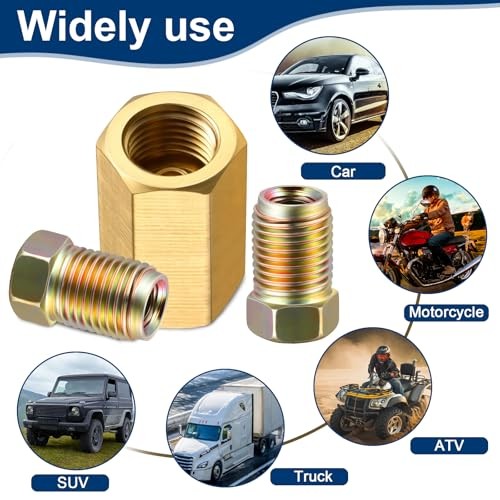 Pieces 3/8 Inch-Threads Brake Line Fittings Assortment for 3/16 Inch Tube 24