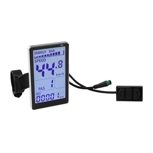Electric Bike LCD Display 5 Pin 24V 36V 48V 60V Handlebar Mount Cycling Computer