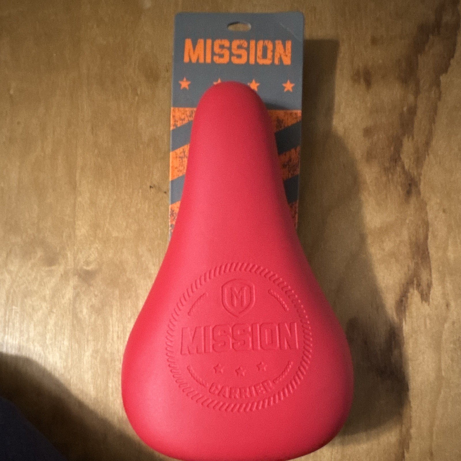 Mission Carrera Red BMX Bike Racing Saddle Seat Synthetic Universal Fit CAR-01