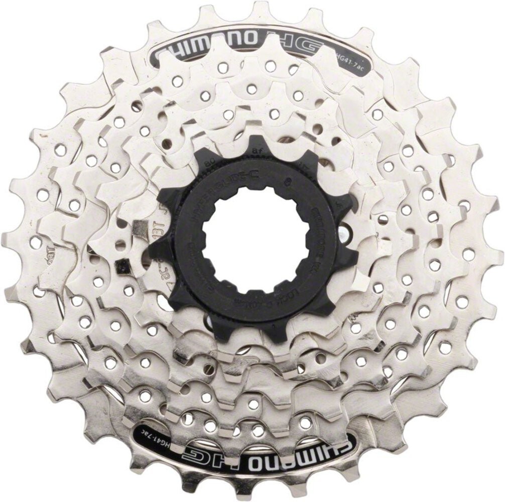 Shimano CS-HG41 Cassette – 7 Speed 11-28t Silver