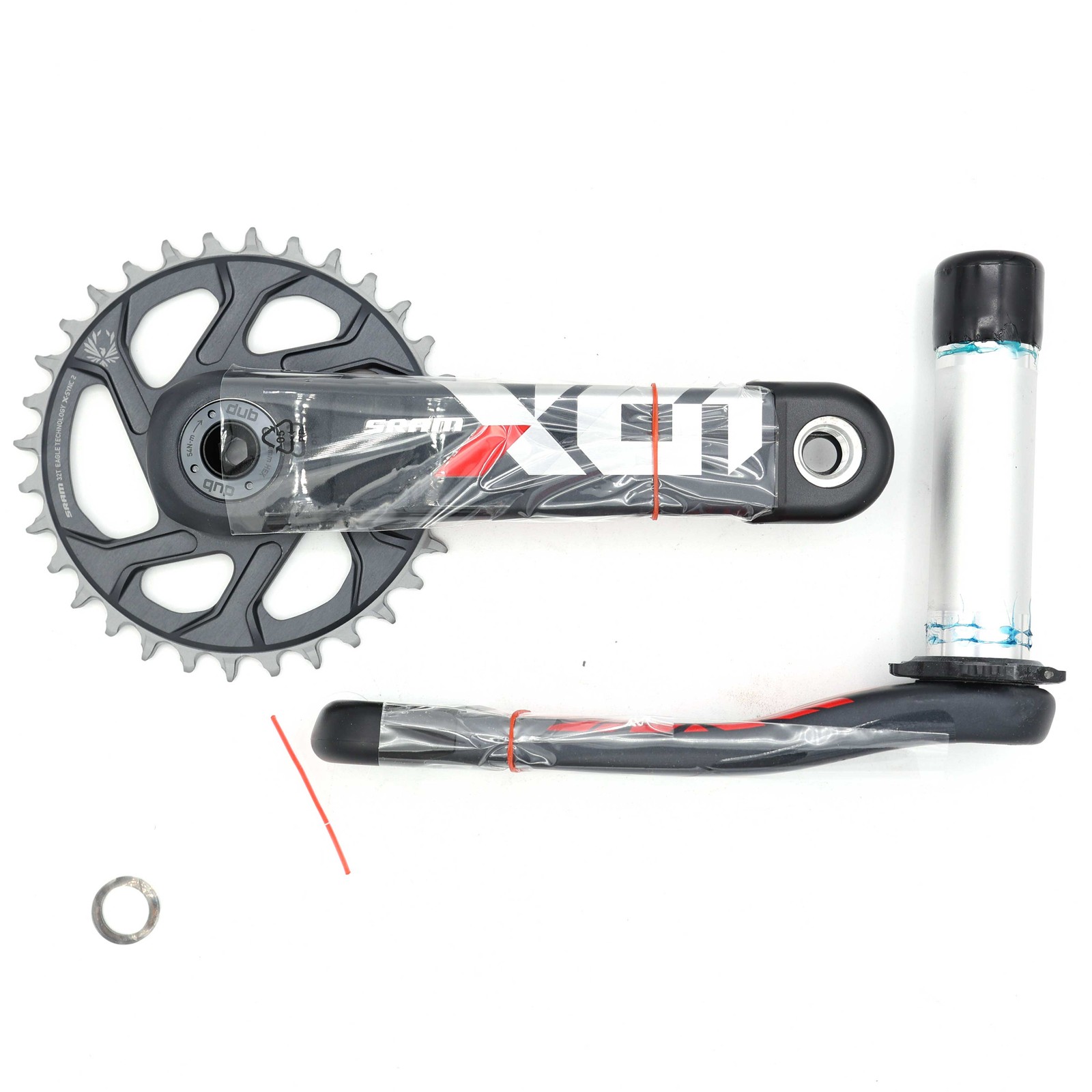 SRAM X01 Eagle DUB Crankset 170mm 32T Boost 148 Lunar Red