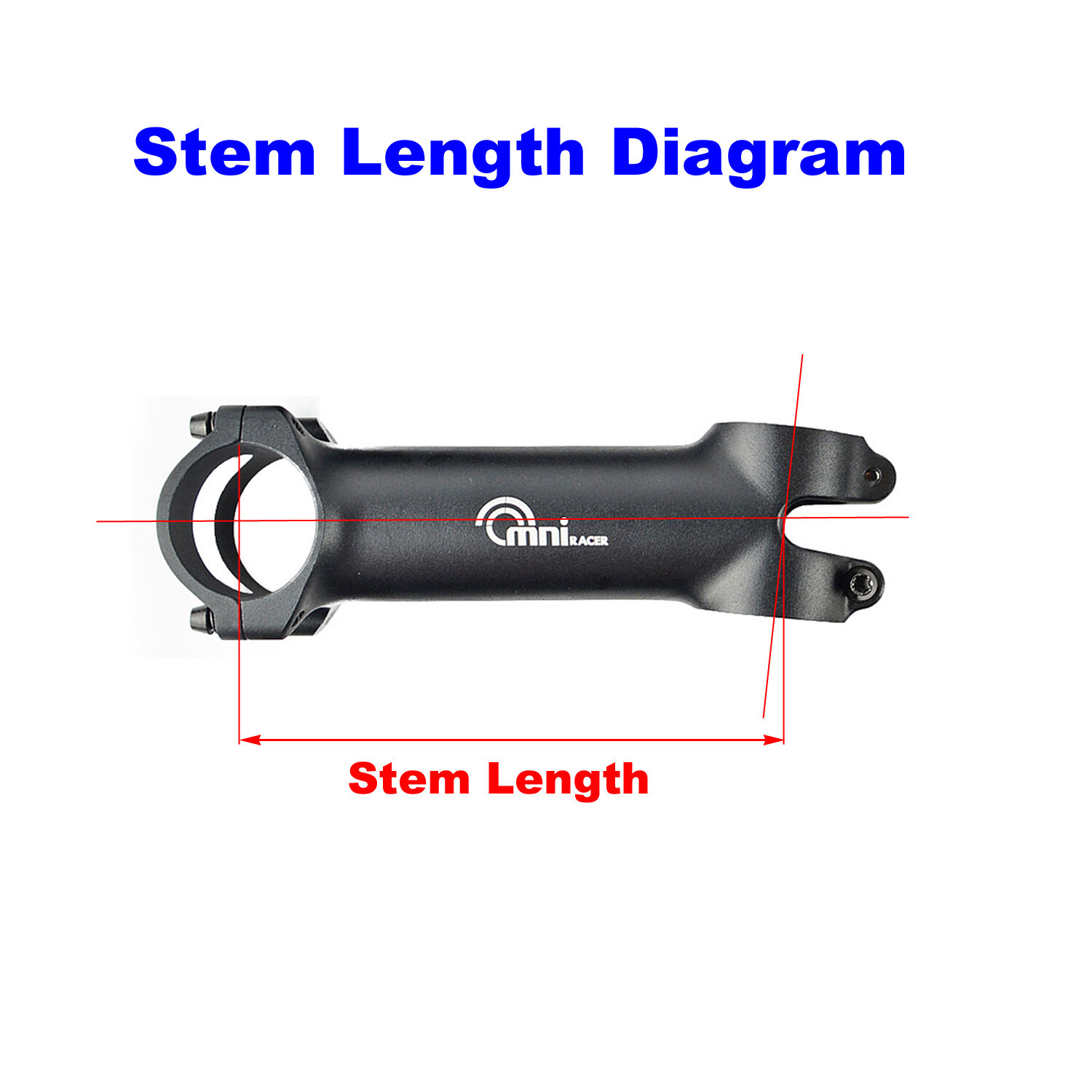 OMNI Racer WORLDS LIGHTEST ULTRA-Lite Alloy Stem: 31.8x70mm JUST 85g!! BLACK