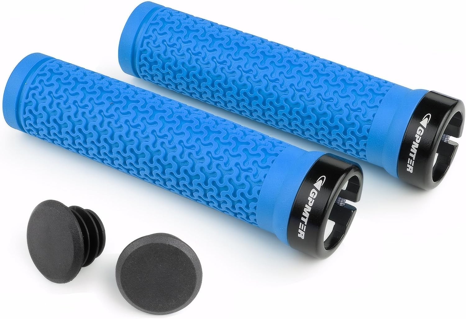 Soft Touch Rubber Bike Handlebar Grips – Lock-On, 131mm, All-Weather Grip