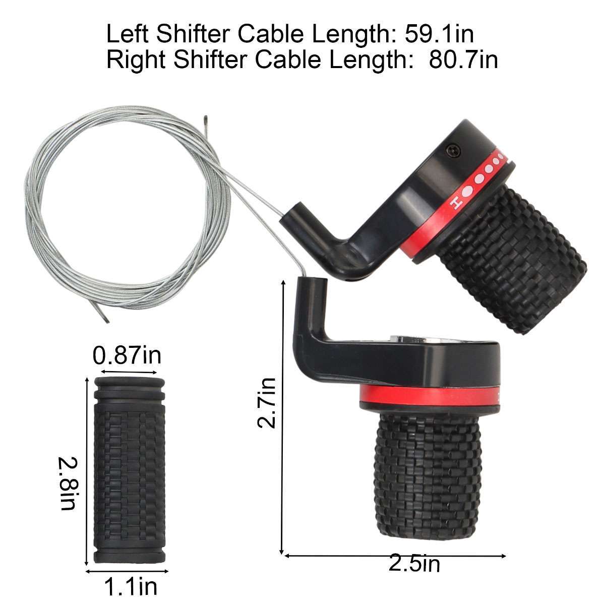 Bicycle Shift Levers Handle Bike Twist Grip Gear Cycle Speed Handlebar Shifter