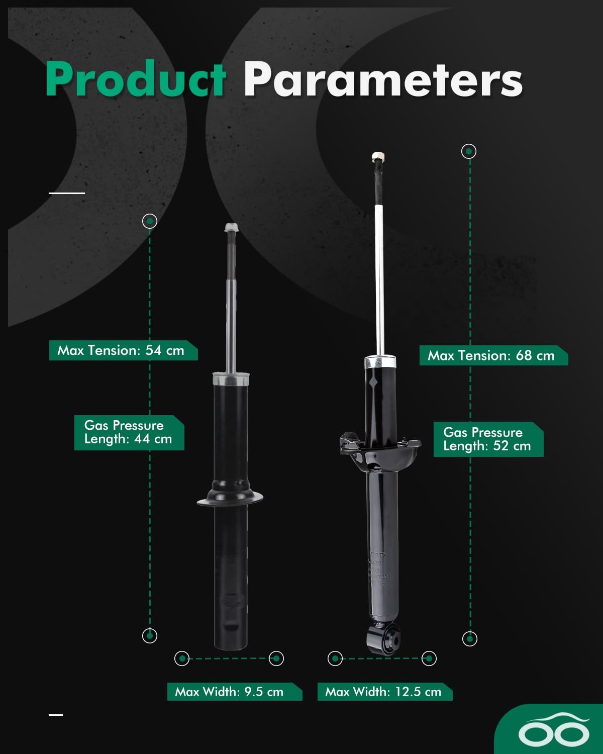 Scitoo Full Set Shocks For Crv Shocks Absorbers And Struts Fits 1997 1998 1999