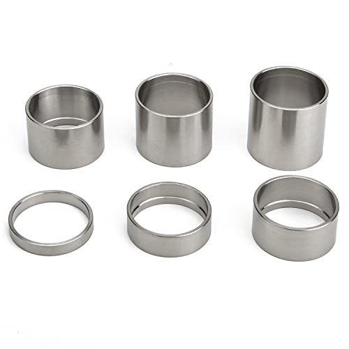 4/6 Pcs Bicycle Headset Spacer 1-1/8 Inch 5-10-15-20-25-30mm Bike Glossy