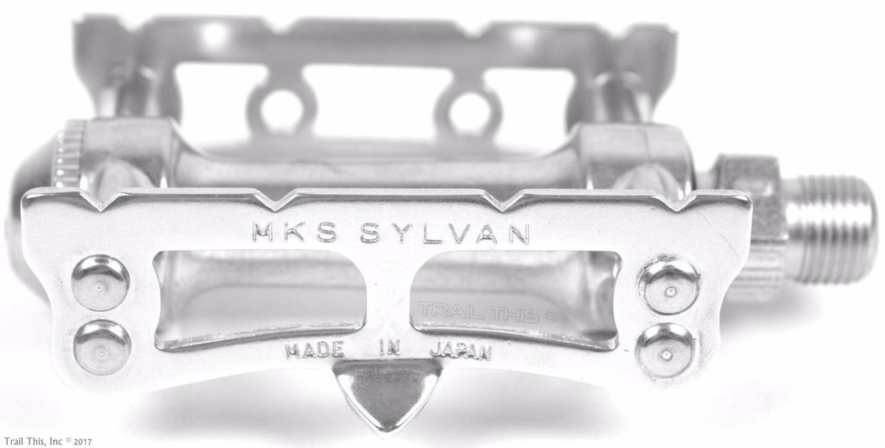 MKS Sylvan Track Alloy Fixed Gear City Road Bicycle Pedals – 9/16″ – Silver