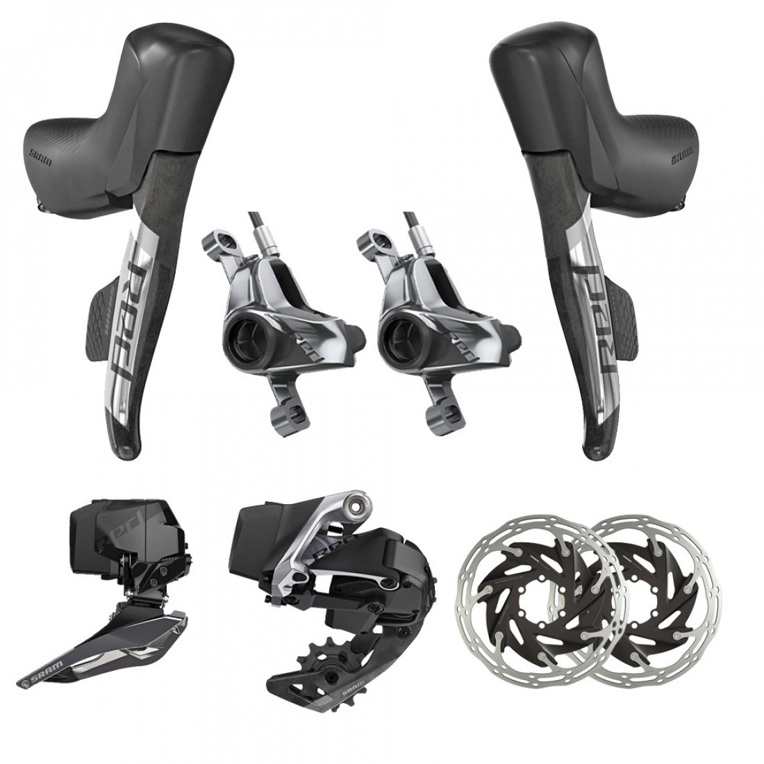 New SRAM Red D1 AXS 2X HRD Road Groupset 12-Spd Post Mount 6-Bolt – Sealed Box