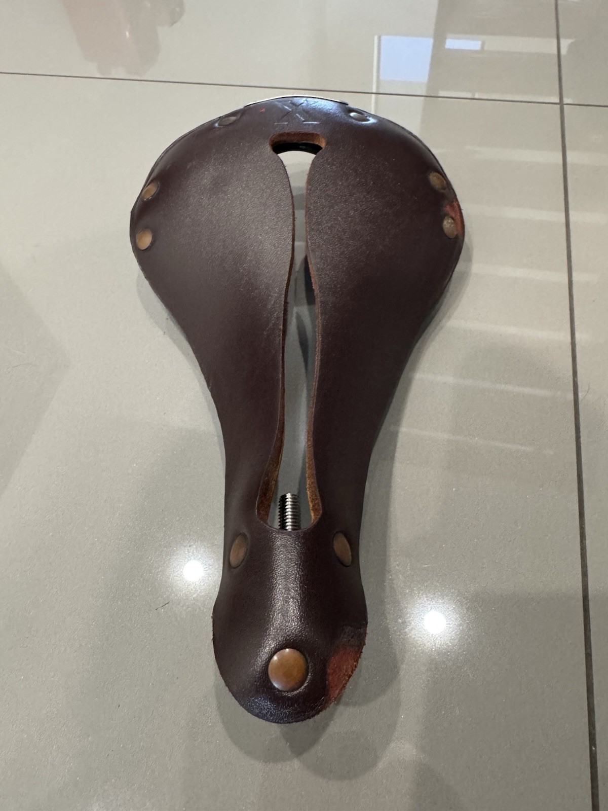 SELLE ANATOMICA X 1 Oxblood Copper Leather Saddle Brown Fixed Gear Track Bike