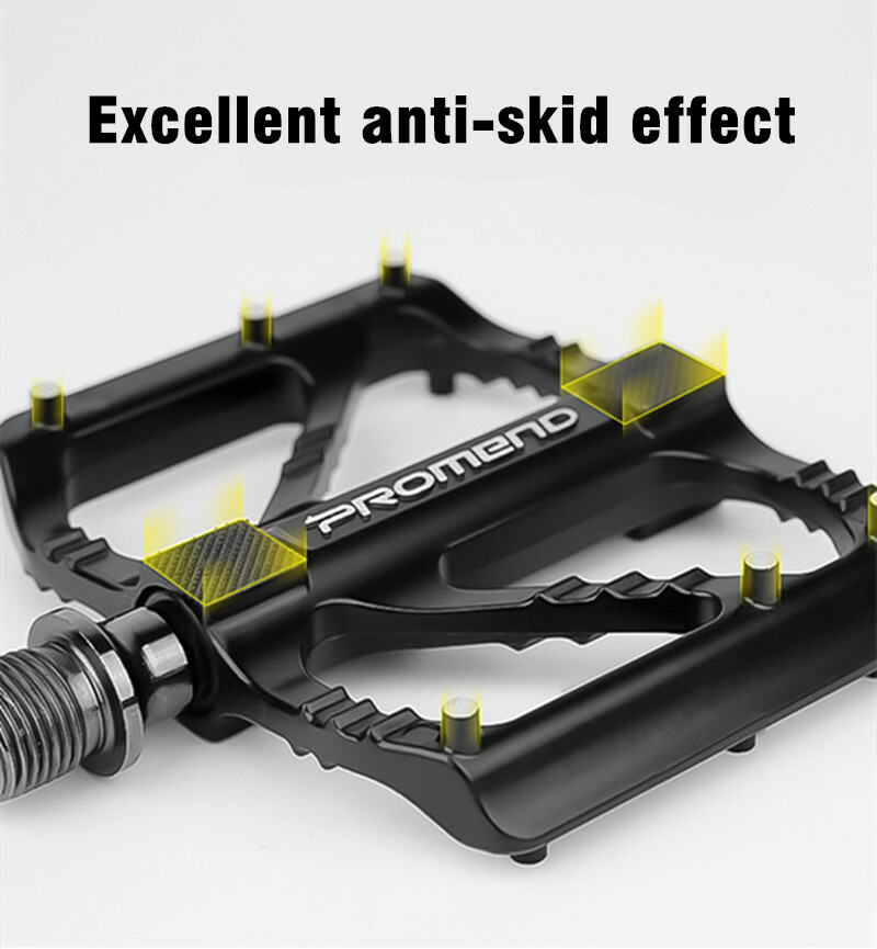 PROMEND Folding Bike Pedals Quick Release MTB Road Bicycle Flat Pedals 3 Bearing