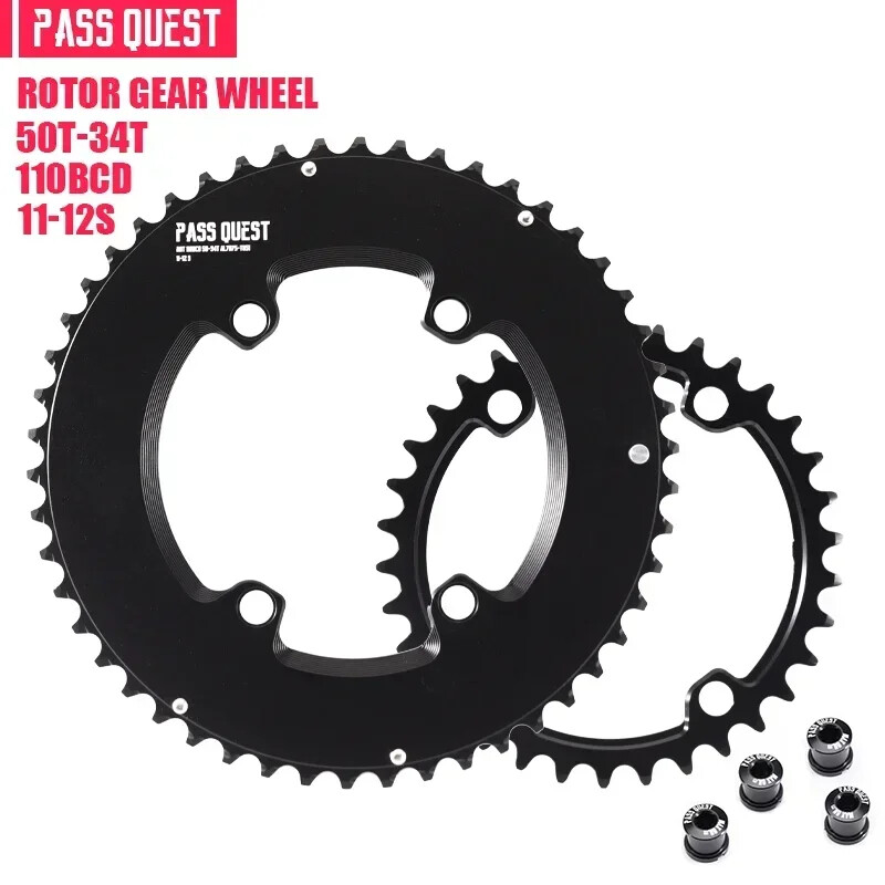 Road Bike 110BCD Chainring 110bcd 4-claw Double Chainring 2x11S 12S 50-34T