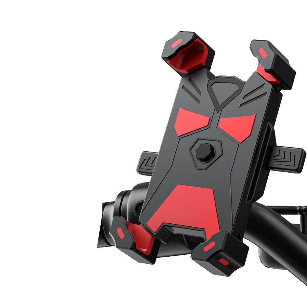 Shock Resistant Bicycle Phone Holder for Smartphones – Black Red Blue Grey