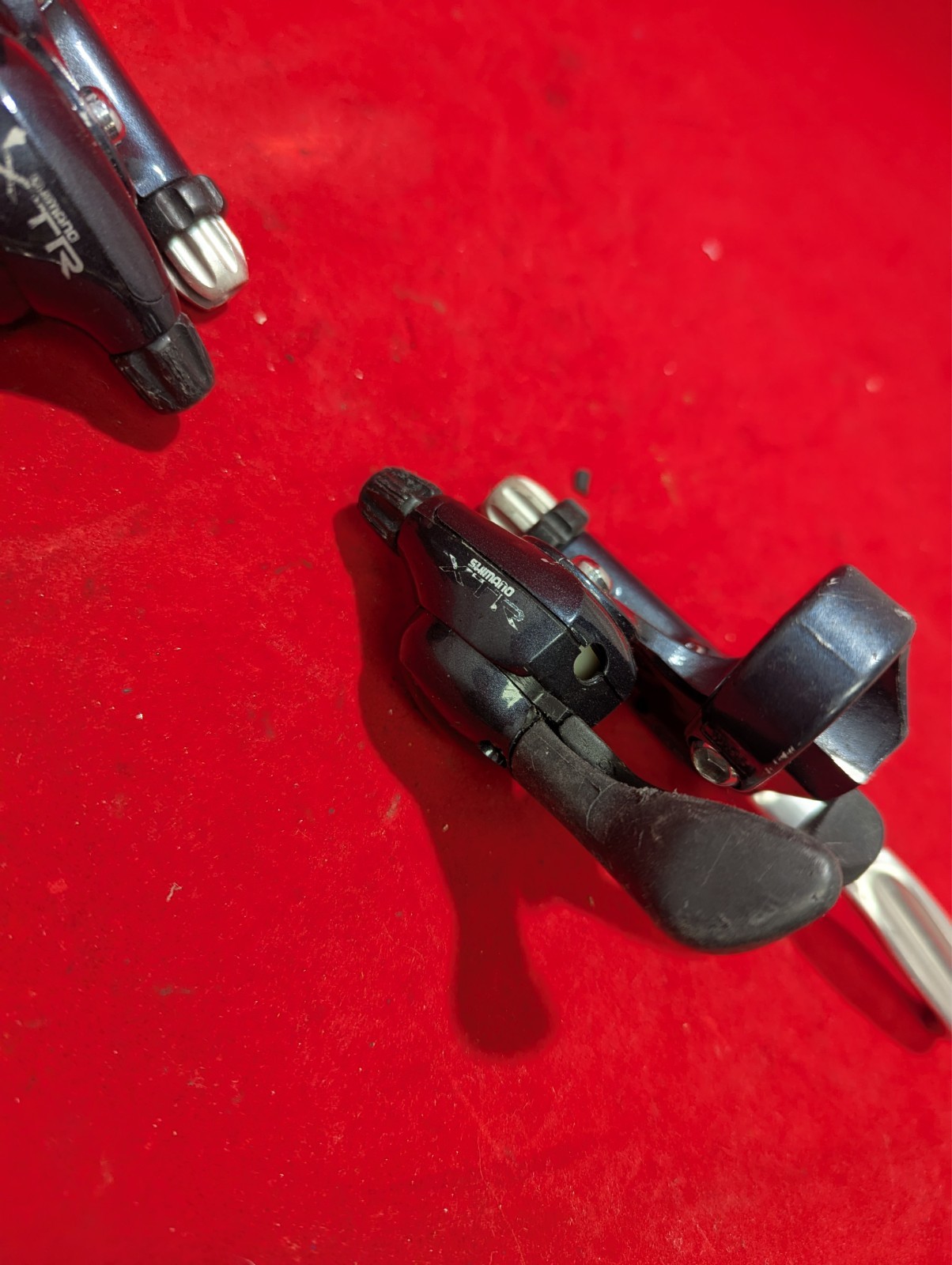 VTG Shimano XTR ST-M900 3x8spd Shifter Set Short Pull MTB Made In Japan