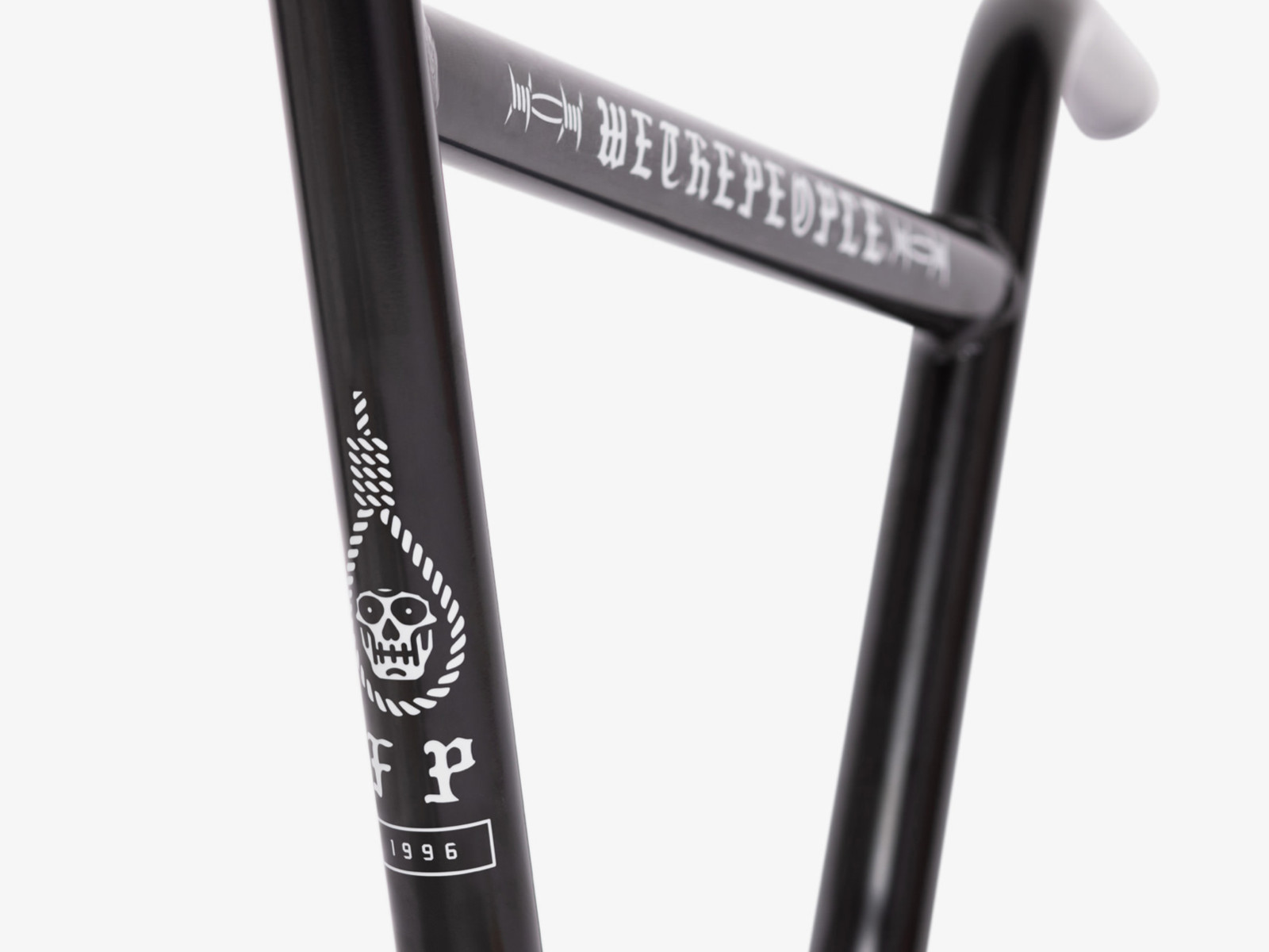 WETHEPEOPLE Pathfinder Barbwire 2 piece Handlebar Gloss Black 9.6″ (RRP$149)