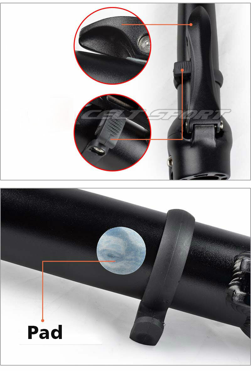 Folding Bike Adjustable Stem Quick-Release Fit 25.4mm Handlebar Without thread