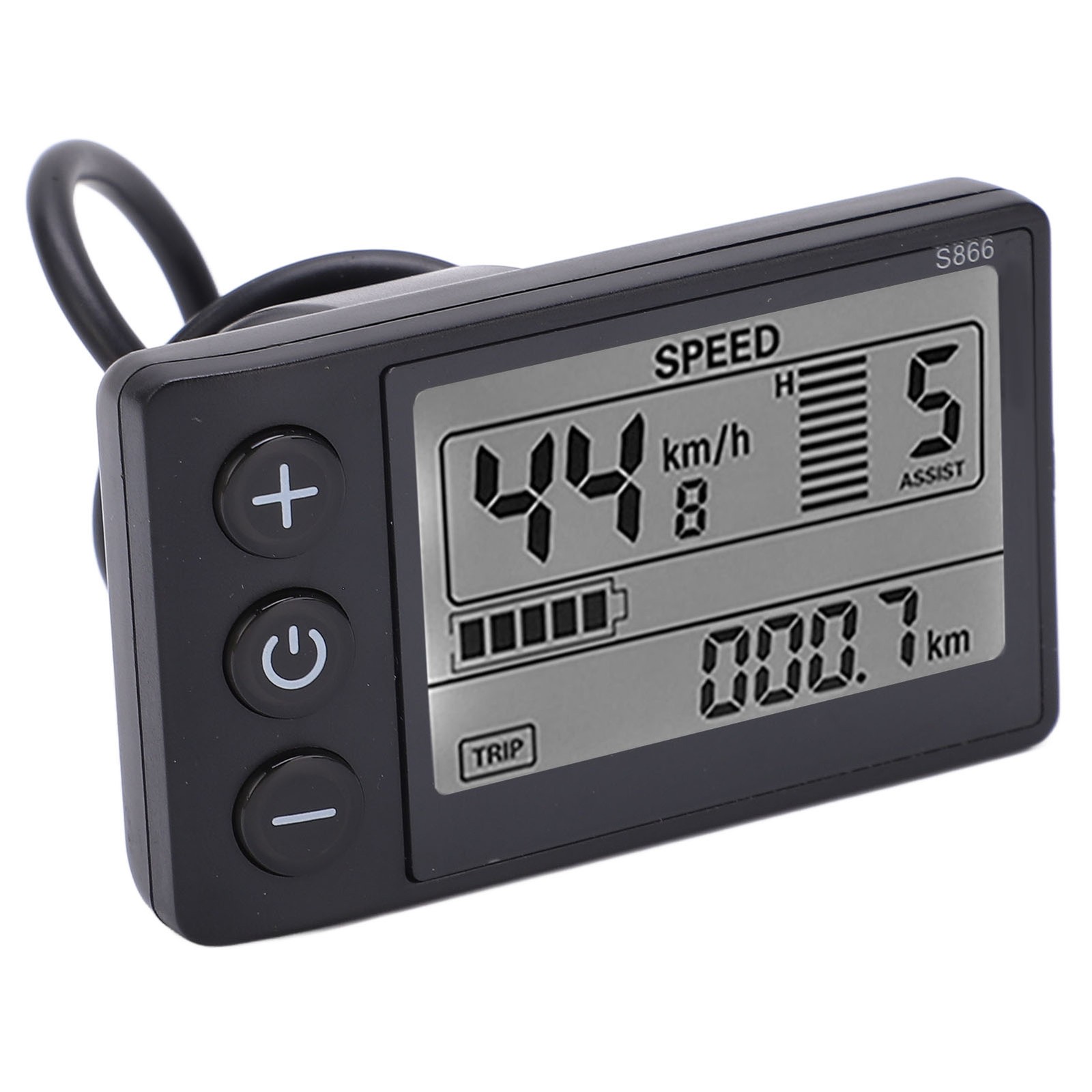 Electric Cycle S866 LCD Display Meter 24V 36V 48V Control Panel with Water Resis