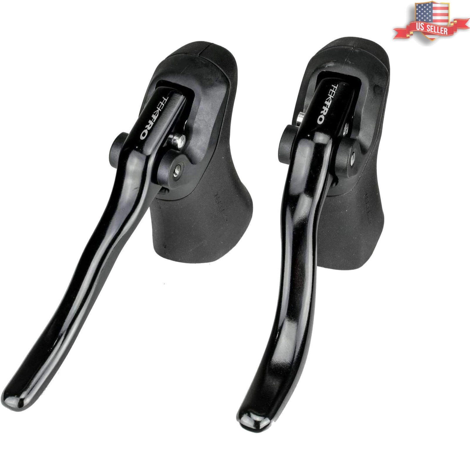 Ambidextrous Brake Lever Pair in Black – Easy to Install for Cyclists