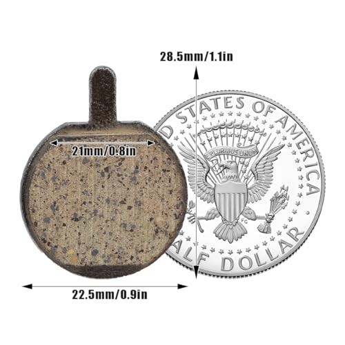 Bike Brake Pads, Semi Metal Resin Disc Pads, 5Pairs | Semi Metal Resin Disc Brak