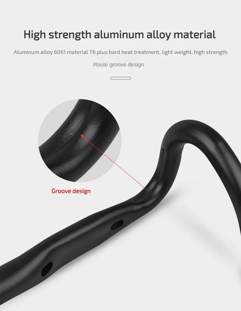 Ultralight Road Bike Handlebar Racing Drop Bar Reduce Resistance Bent Handlebar