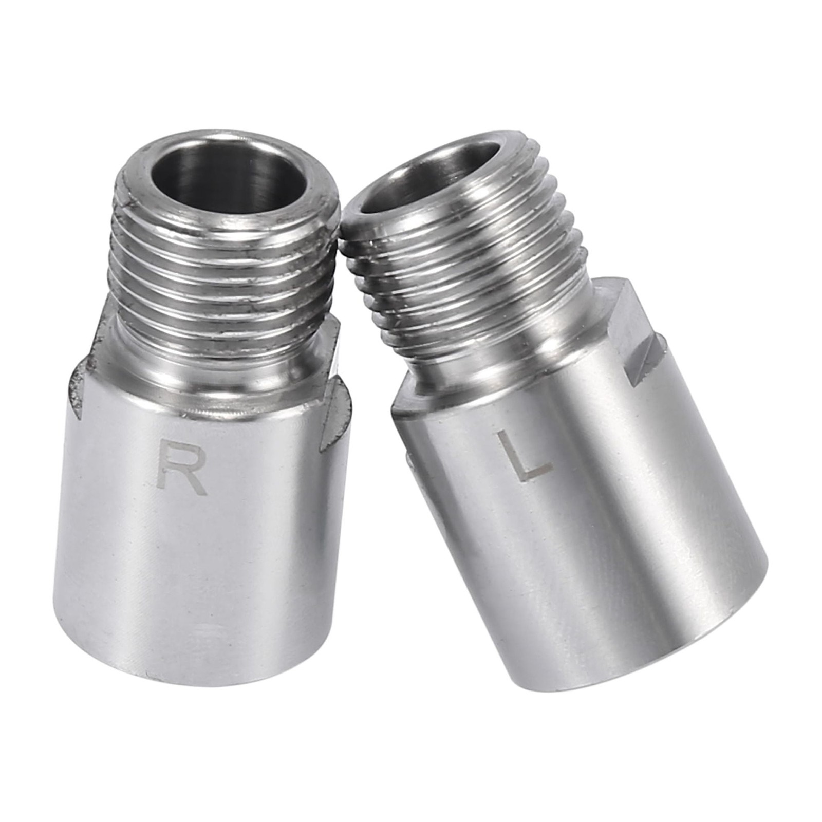 Left Right Bicycle Pedal 9/16 Inch Threaded Pedals Silver Tone