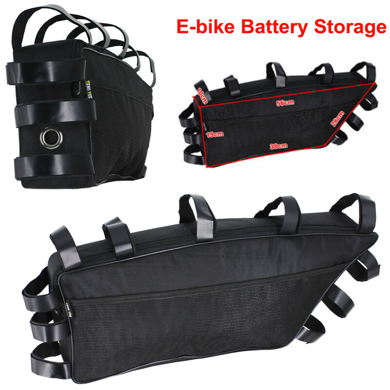 E-bike Lithium Battery Pack Storage Bag Electric Bike Bicycles Trapezoid Pouch