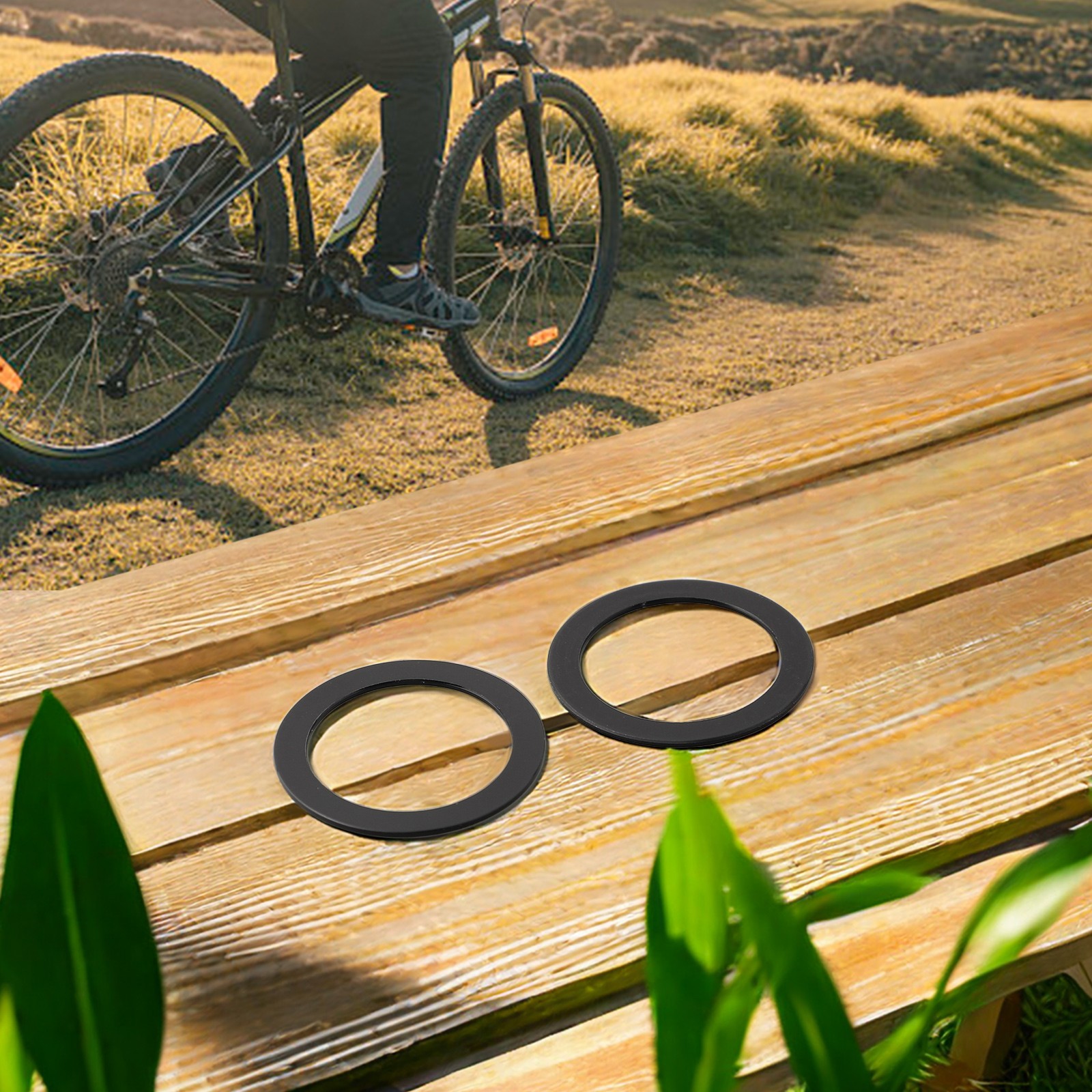 Washer Spacer Bicycle Adapter Aluminum Alloy Bottom Bracket Crank Chainring