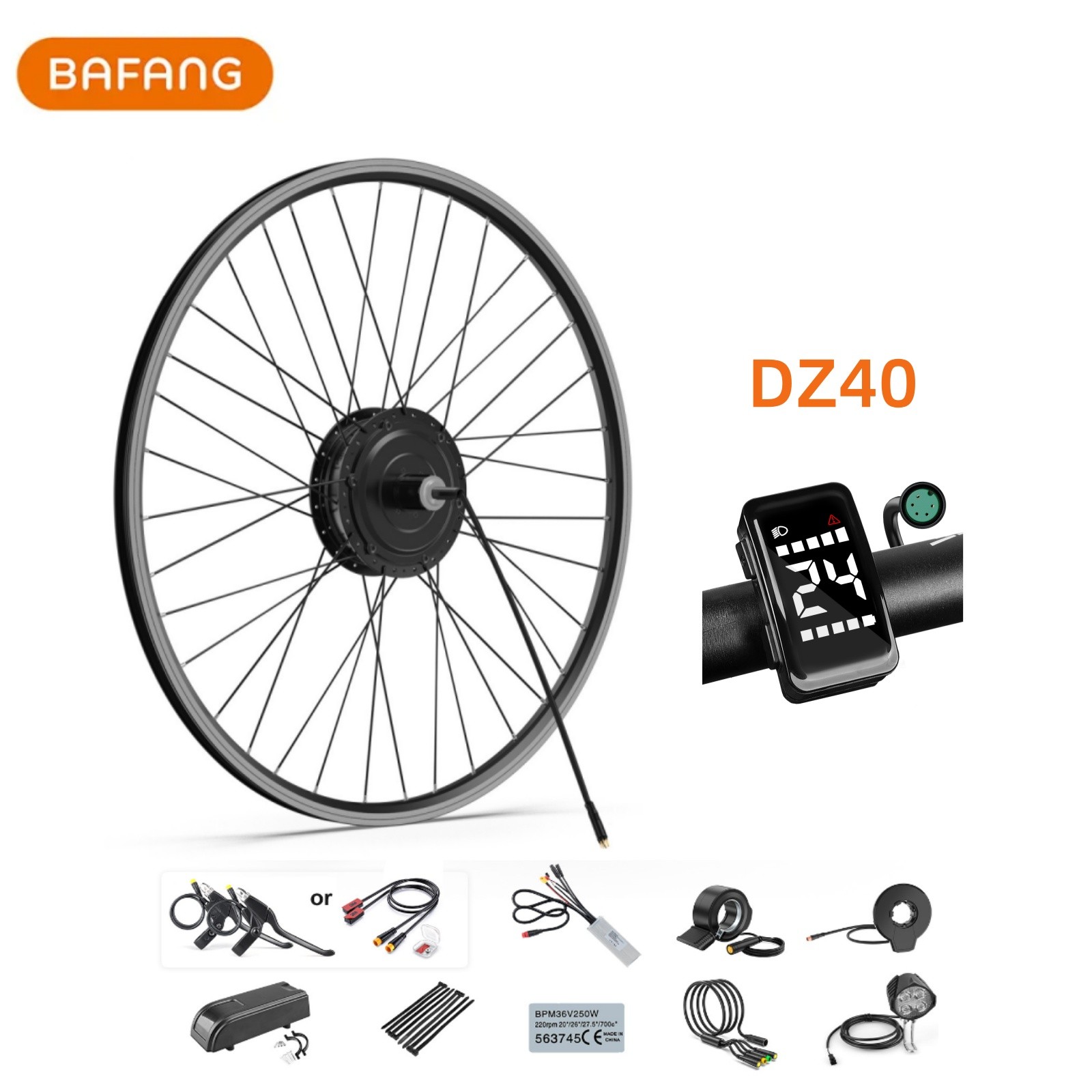 48V500W Bafang Rear Wheel Hub Motor 20» 27.5″26″20″700C EBike Conversion Kit