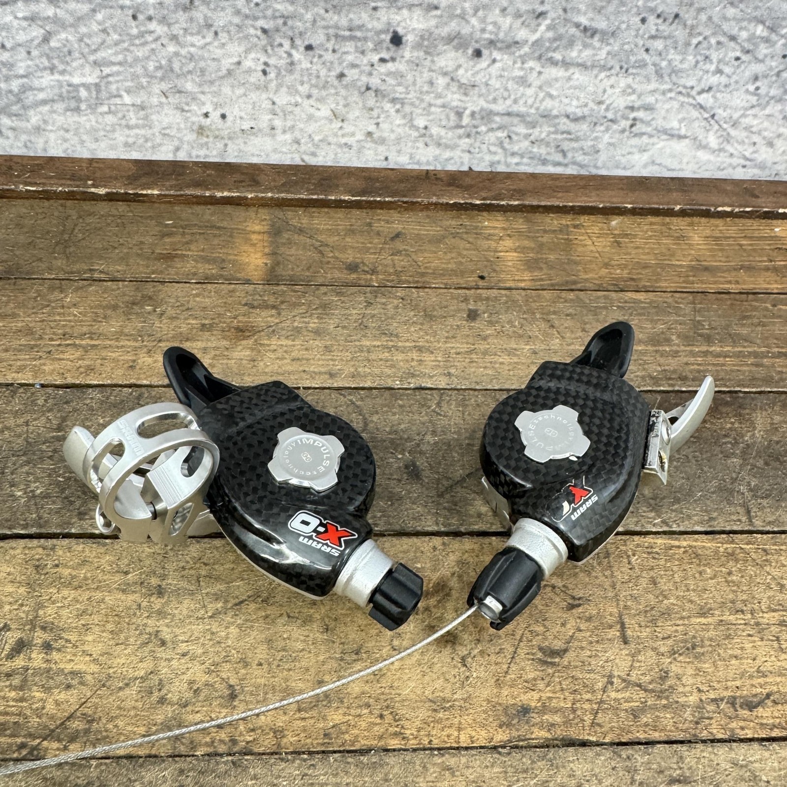 SRAM X0 Shifter Set Trigger Carbon Black MTB 1 Clamp
