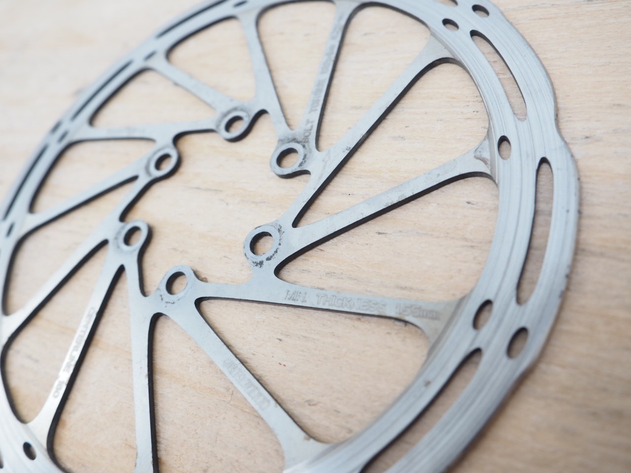 SRAM Centerline 160mm 1.6mm Thickness Used Bicycle Brake Rotor