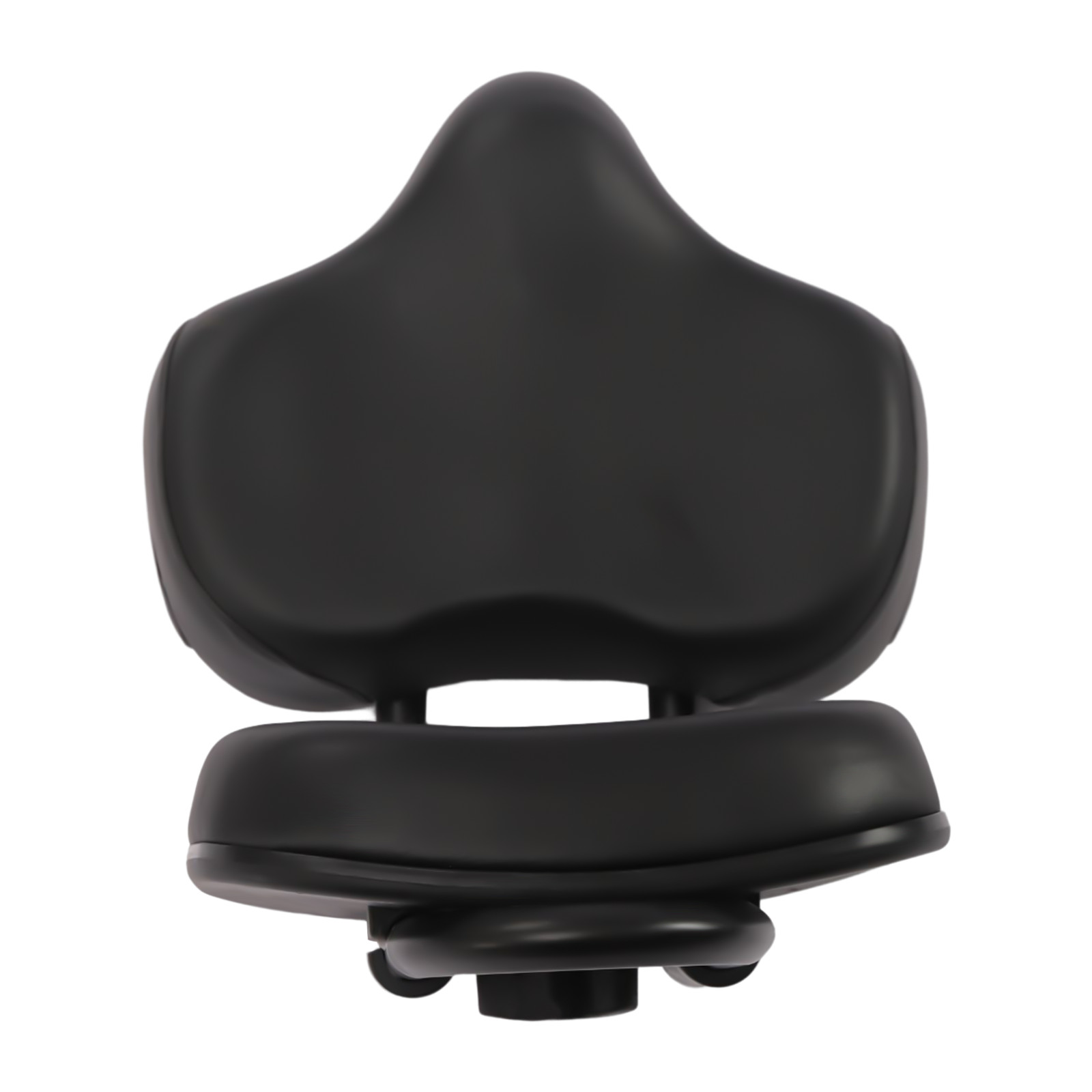 Bike Saddle Seat + Backrest Bicycle Extra Wide Comfort Leather Cushion Soft Pad