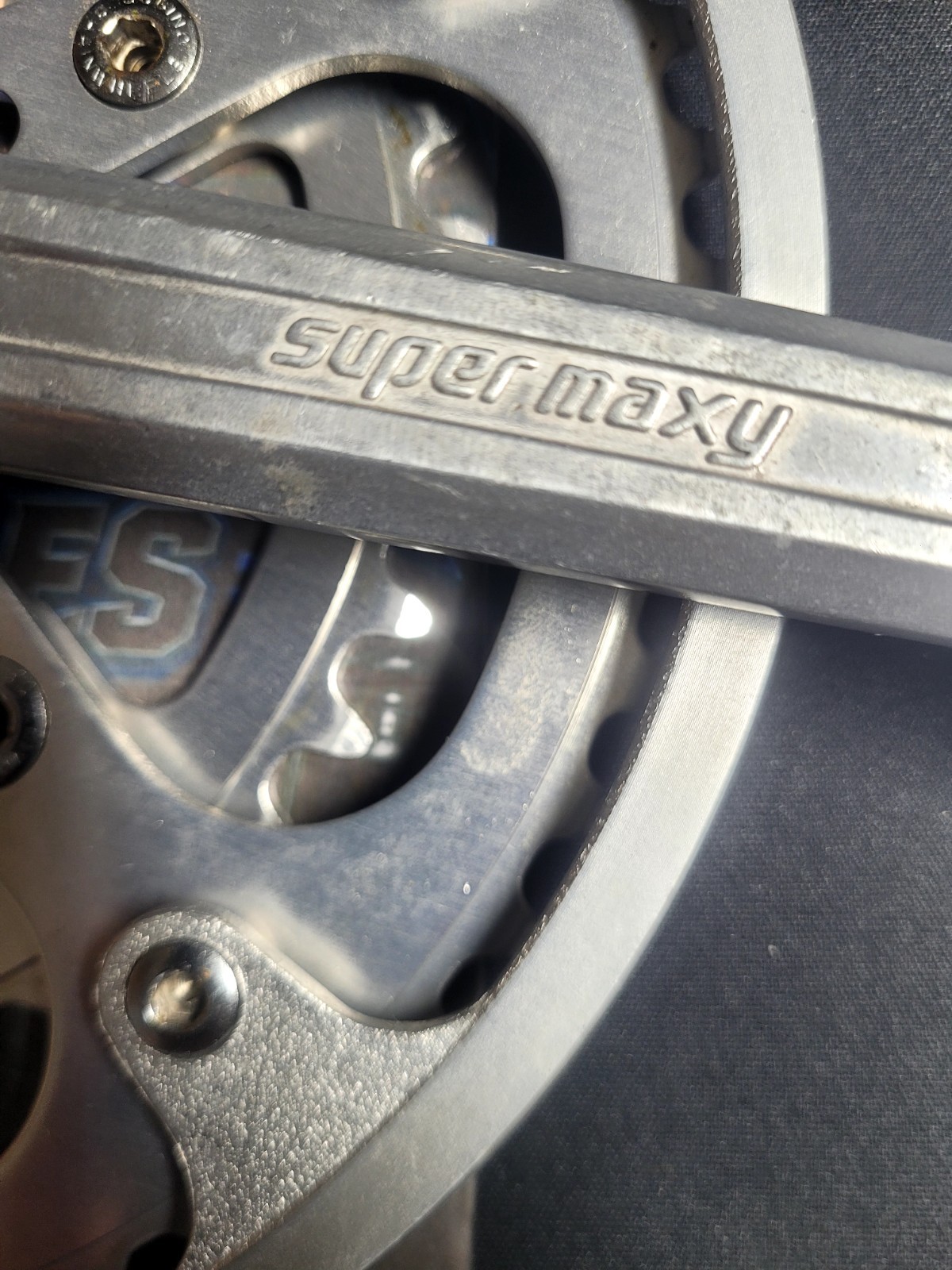 Vintage Sugino Super Maxy 165mm Right Crank Arm Japan Forged Square Taper
