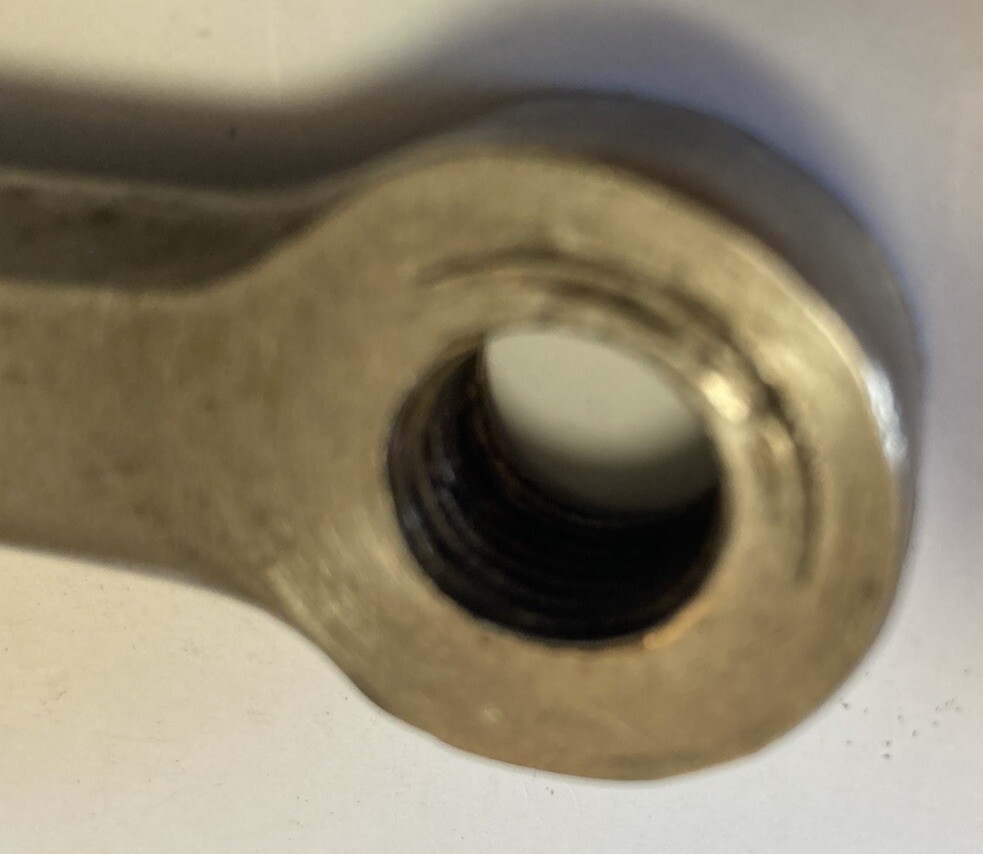 Vintage Cottered Left Crank Arm 6” Unusual Threading