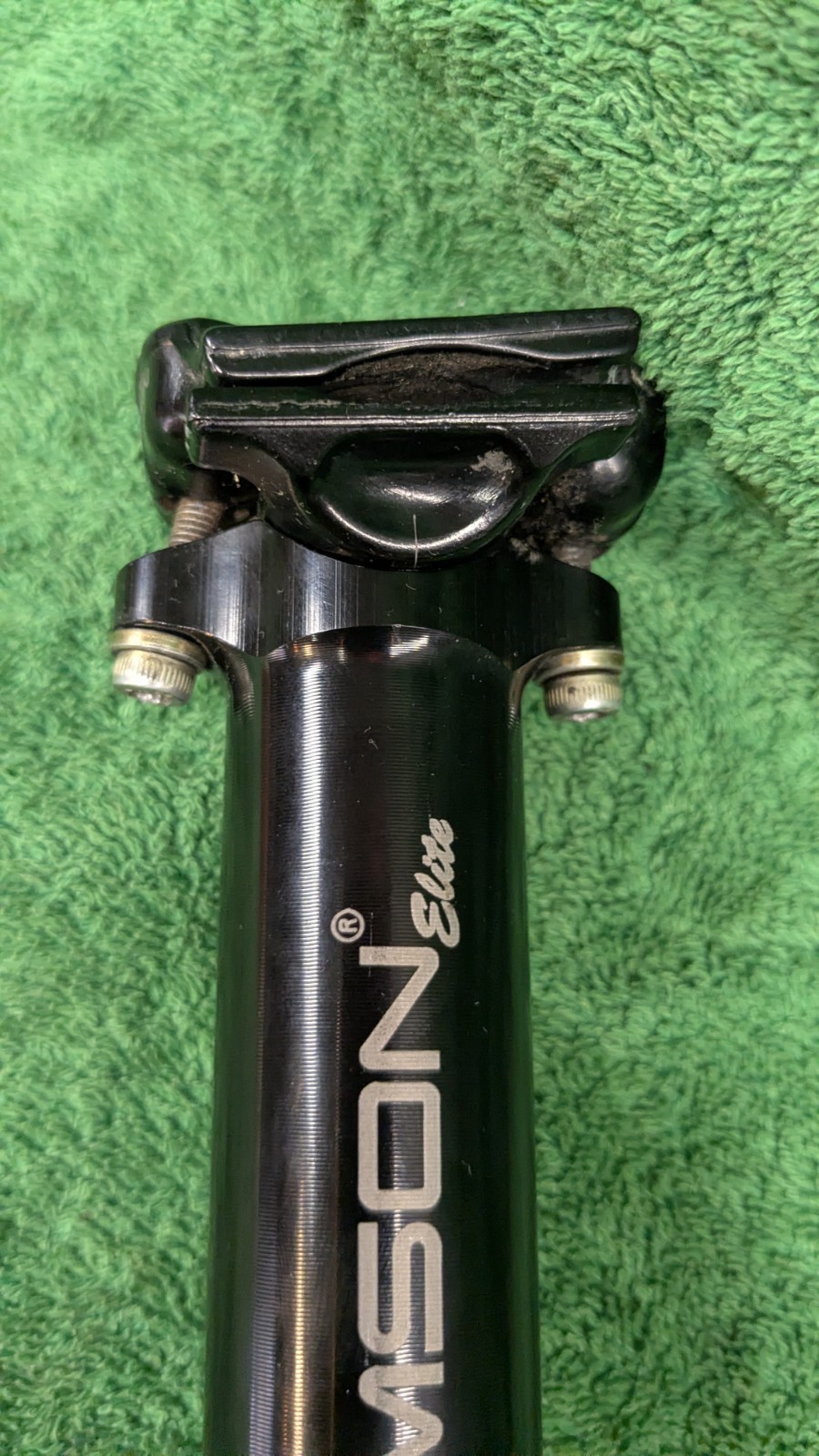 Thomson Elite SP-E128 30.9x367mm Alloy Seatpost Black Straight Made In USA Clean