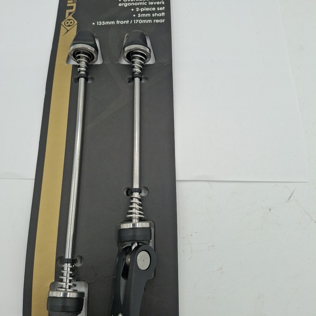 Origin8 TorqLite Fat Bike Hub Skewers Set – Alloy Levers, 135/170mm, Steel