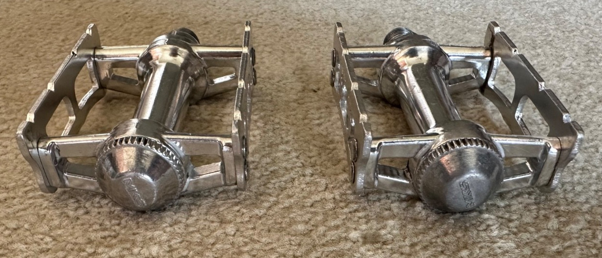 MKS Sylvan Cage Style Road Touring Pedals Made In Japan 9/16 Pair