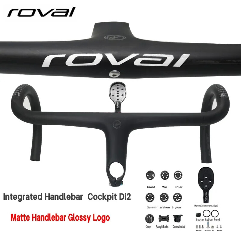 Road Bicycle Internal Routing Di2 Integrated Carbon Handlebar 380/400/420/440mm