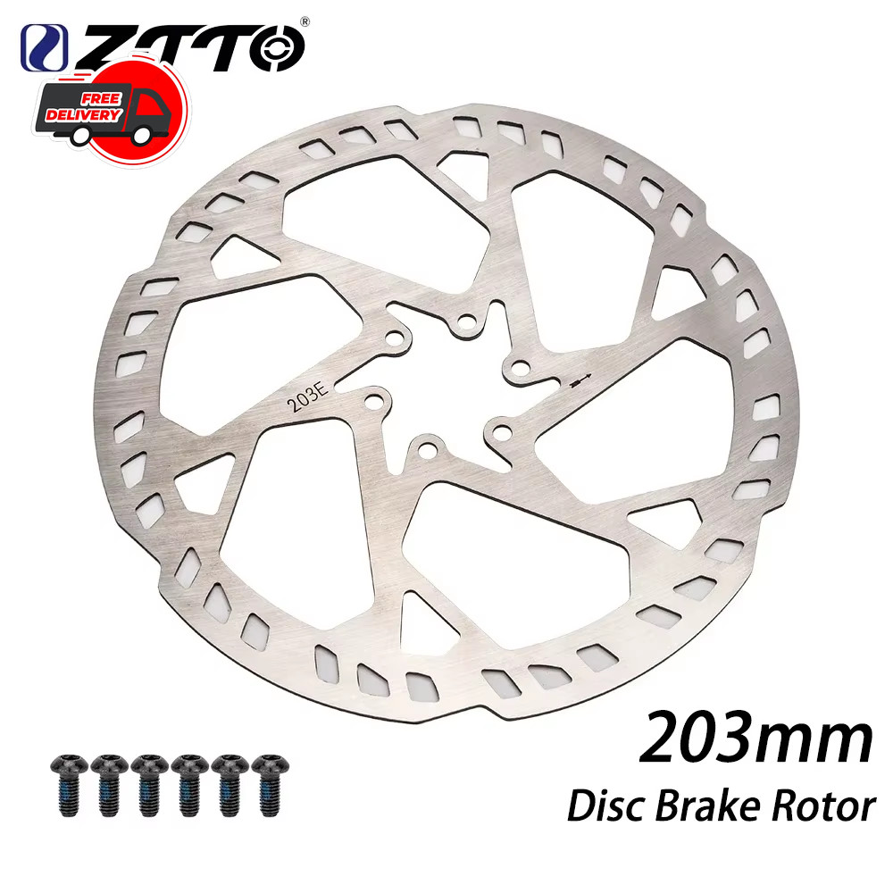 ZTTO 2.3mm Thicken MTB E-Bike Disc Brake Rotor 160/180/203/220mm 6-Bolt