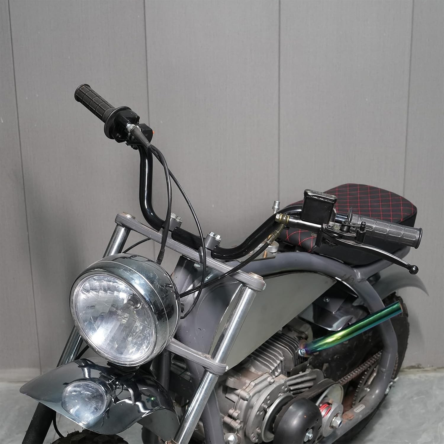 Black 7/8» Alloy Steel Mini Bike Handlebars for Coleman & Motovox Models