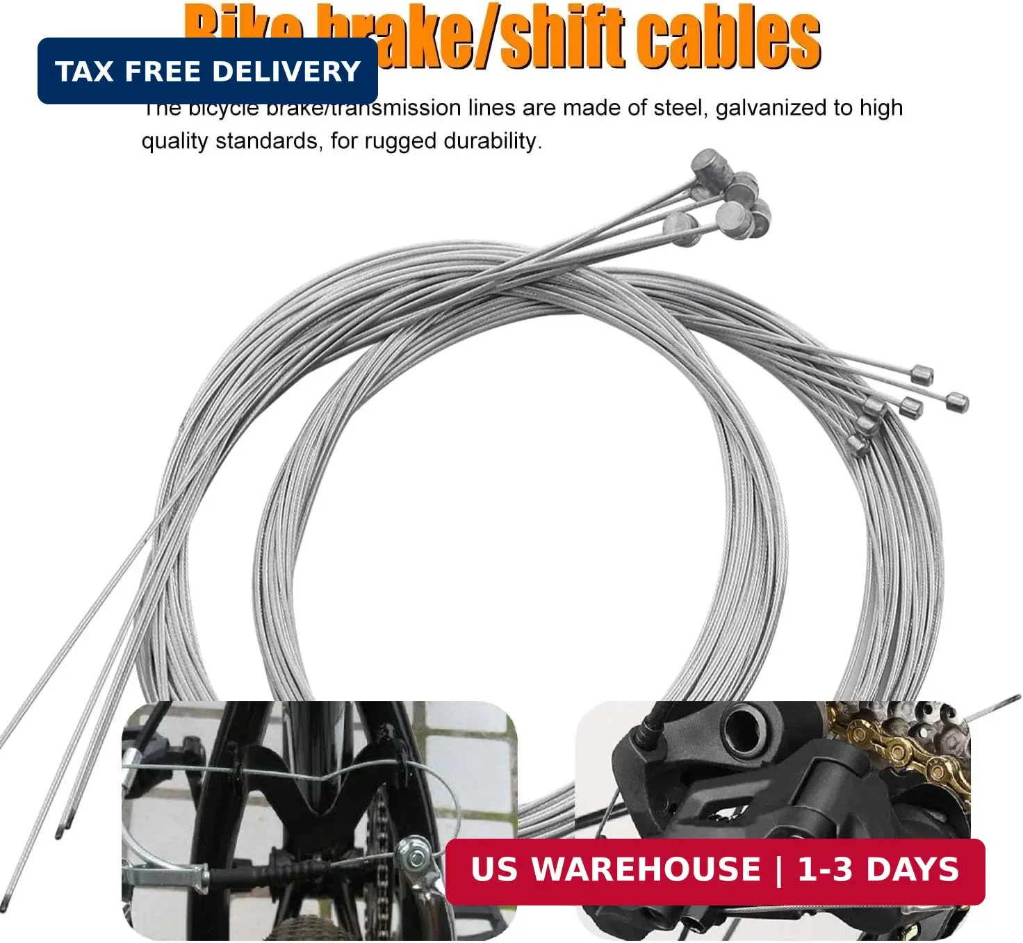 weideer 107PCS Stainless Steel Wire Cutter Bike Brake Cable Housing Shifter Cabl