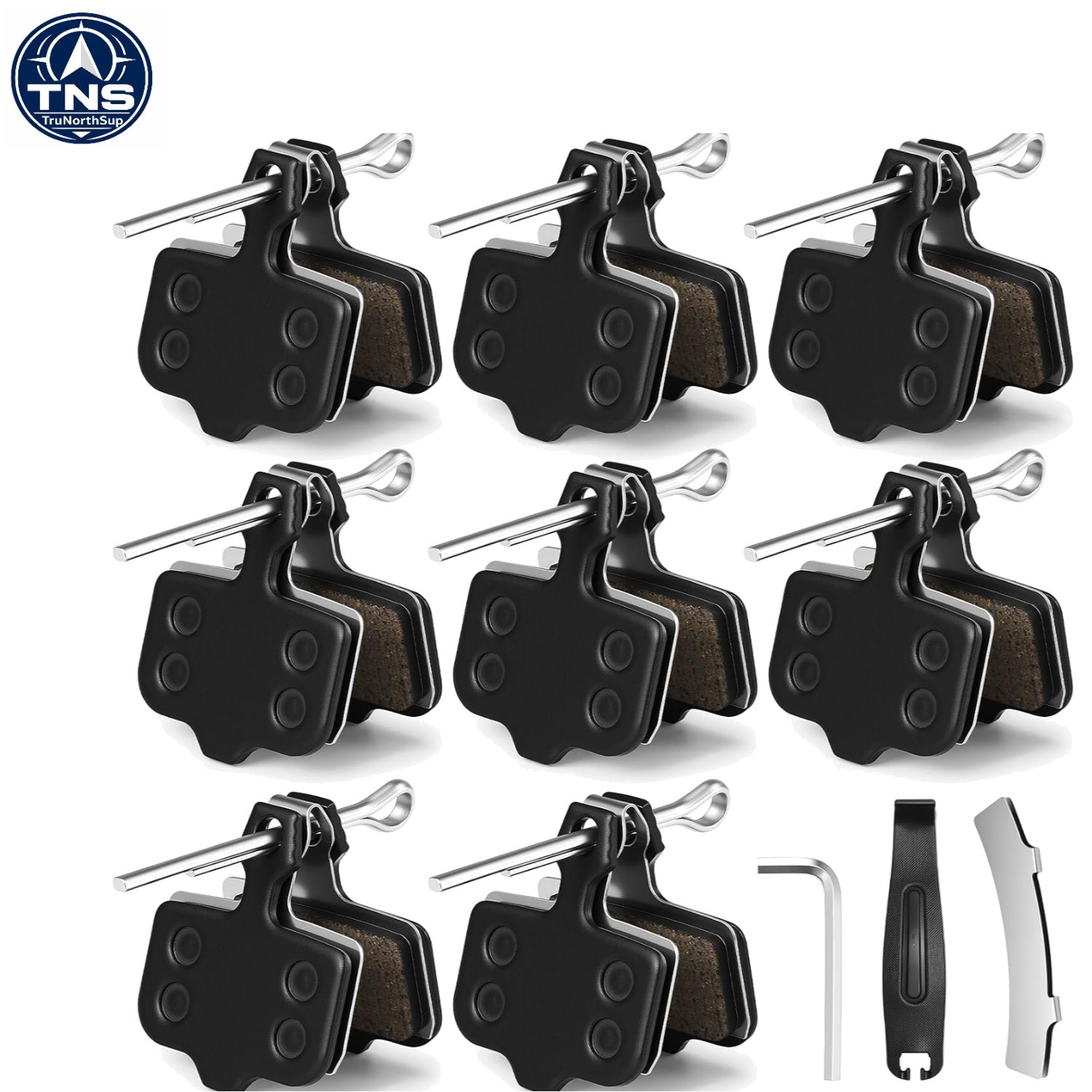8 Pairs Bike Disc Brake Pads Set for Avid Elixir MTB Ebike Hydraulic Brakes