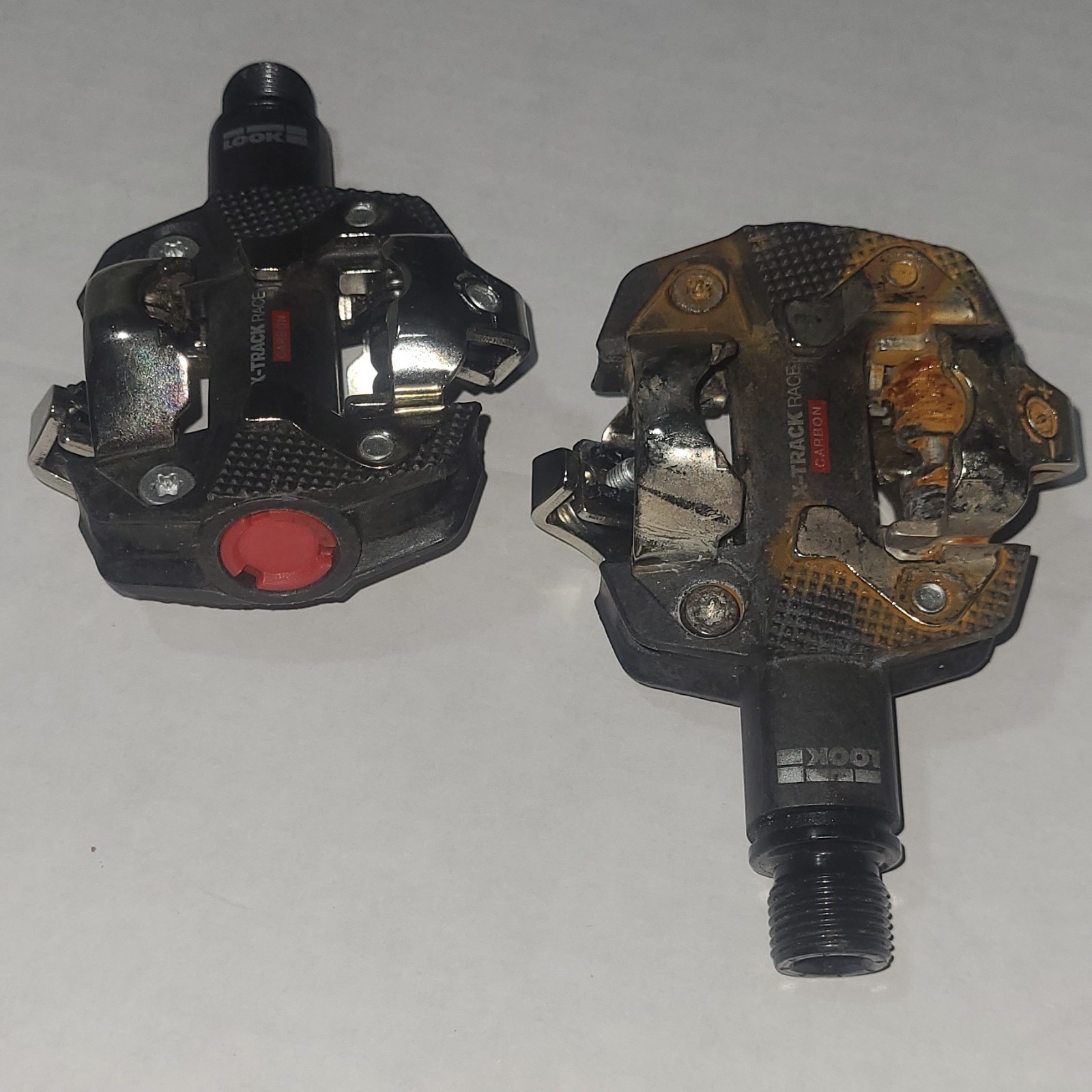 LOOK X-Track Race Carbon Clipless Pedals Pair Black/Silver 9/16″ Axle