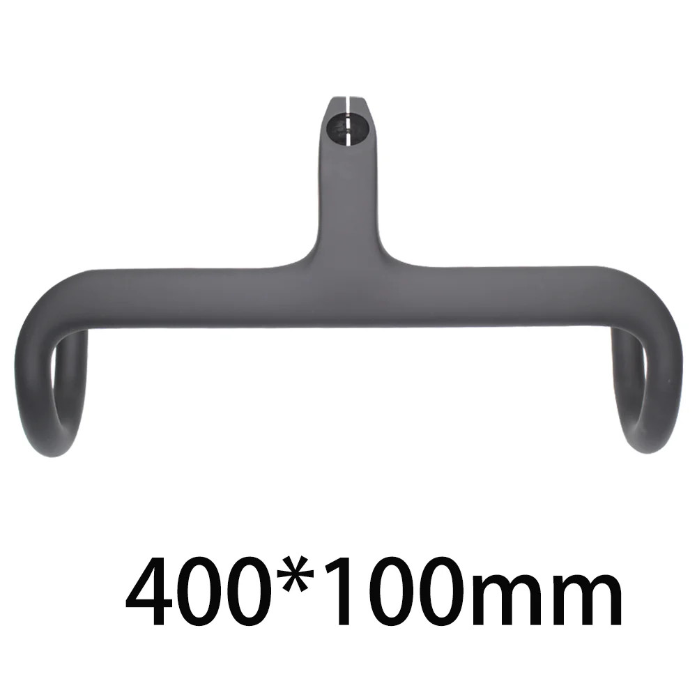-17° Carbon Road Bike Integrated Drop Bar Supports Internal Cable Routing